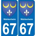 67 Wahlenheim-aufkleber plakette ez stadt