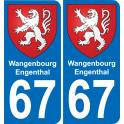 67 Wangenbourg-Engenthal-aufkleber plakette ez stadt