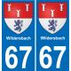 64 Pau autocollant sticker plaque immatriculation auto ville