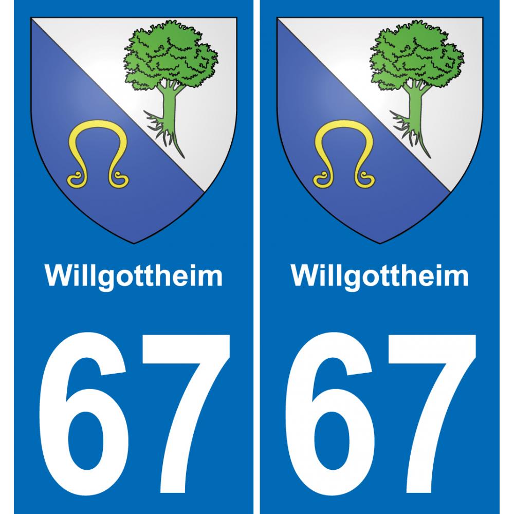 67 Willgottheim-aufkleber plakette ez stadt