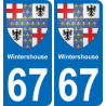 67 Wintershouse adesivo piastra di registrazione city