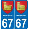 67 Witternheim adesivo piastra di registrazione city