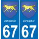 67 Zehnacker adesivo piastra di registrazione city