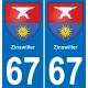 64 Pau autocollant sticker plaque immatriculation auto ville