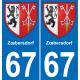 67 Zœbersdorf adesivo piastra di registrazione city