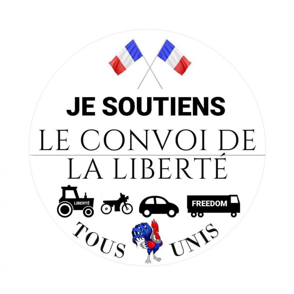 gilet jaune logo soutiens 6548 adhésif sticker