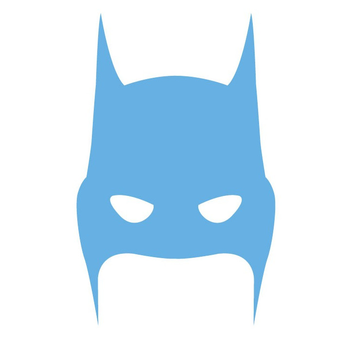 Batman pomme sticker adhesif pour mac apple