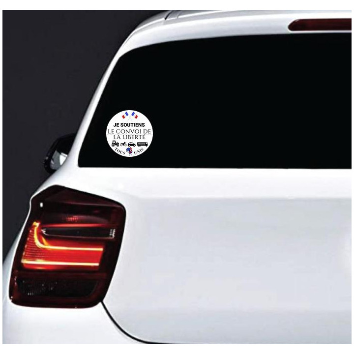 gilet jaune je soutiens autocollant sticker adhésif sticker