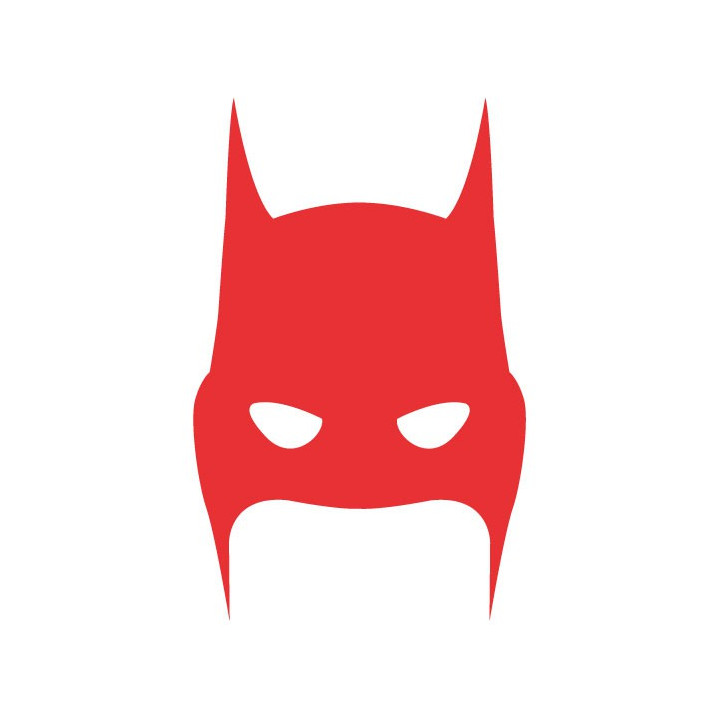Batman pomme sticker adhesif pour mac apple