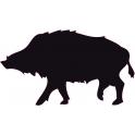 Wild boar sticker adhesive