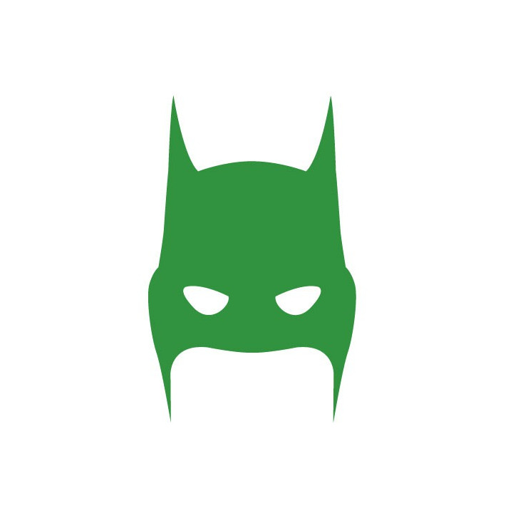 Batman pomme sticker adhesif pour mac apple