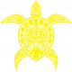 Turtle Tiki sticker adhesive sticker