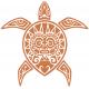 Turtle Tiki sticker adhesive sticker