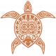 Turtle Tiki sticker adhesive sticker