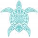 Tortue Tiki autocollant sticker adhésif