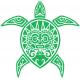 Tortue Tiki autocollant sticker adhésif