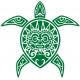 Tortue Tiki autocollant sticker adhésif