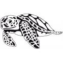 Turtle sticker adhesive sticker turtle swimming