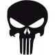 Crâne skull casque moto - autocollant sticker moto