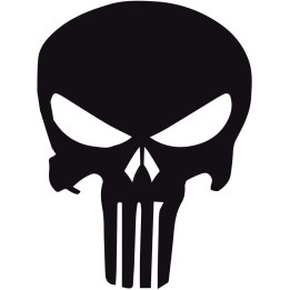 Crâne skull casque moto - autocollant sticker moto