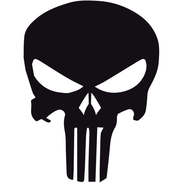 Crâne skull casque moto - autocollant sticker moto