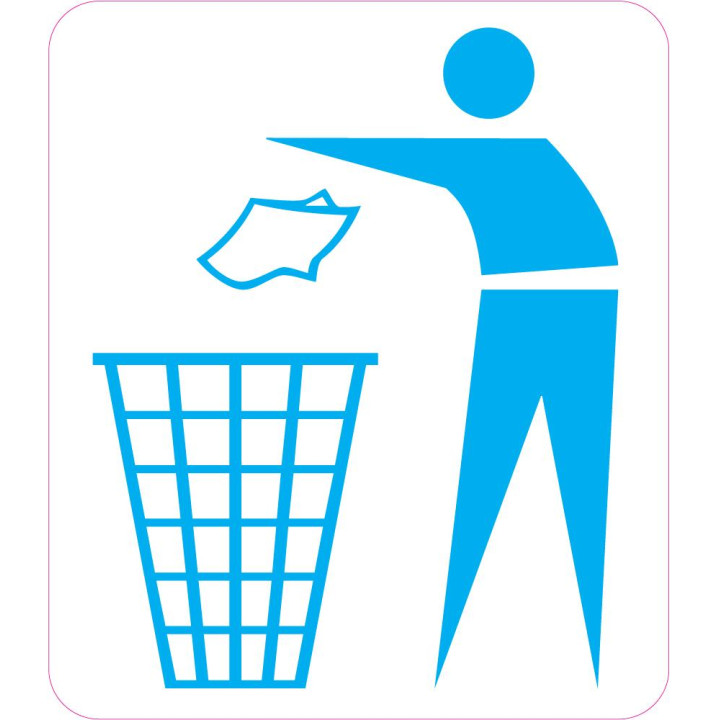 Pegatina para el uso de la bandeja de clasificación icono 2 pegatinas adhesivo