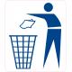 Sticker to use the bin sorting icon 2 stickers adhesive