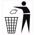 Pegatina para el uso de la bandeja de clasificación icono 2 pegatinas adhesivo