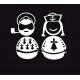 Personnages Bretagne Breizh 551 autocollant sticker