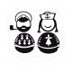 Personnages Bretagne Breizh 551 autocollant sticker