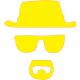 Breaking-bad pomme sticker adhesif pour mac apple