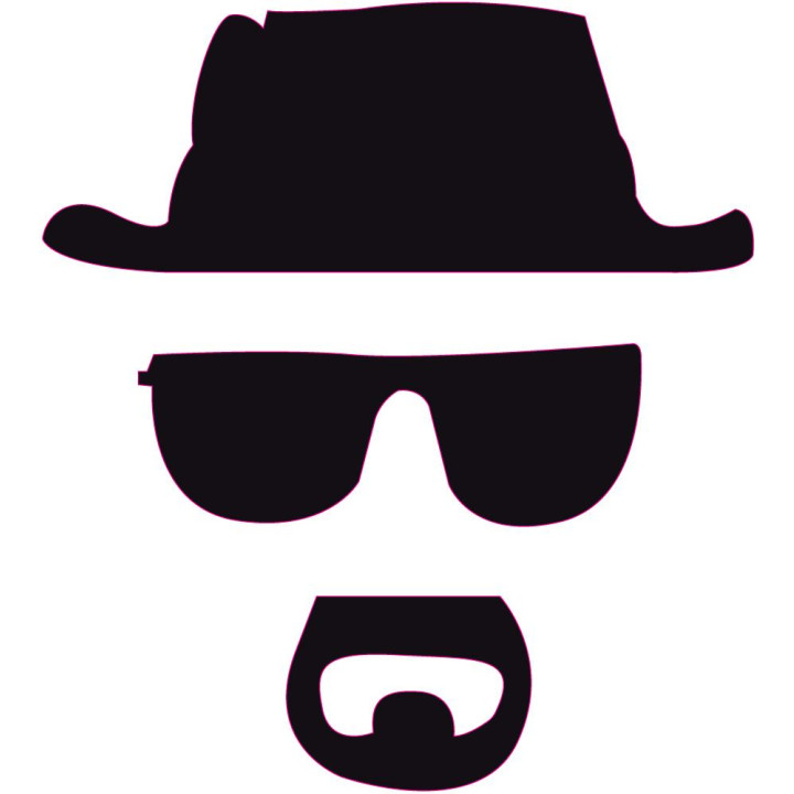 Breaking-bad pomme sticker adhesif pour mac apple