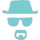 Breaking-bad pomme sticker adhesif pour mac apple