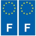 F Europe sticker plate sticker France