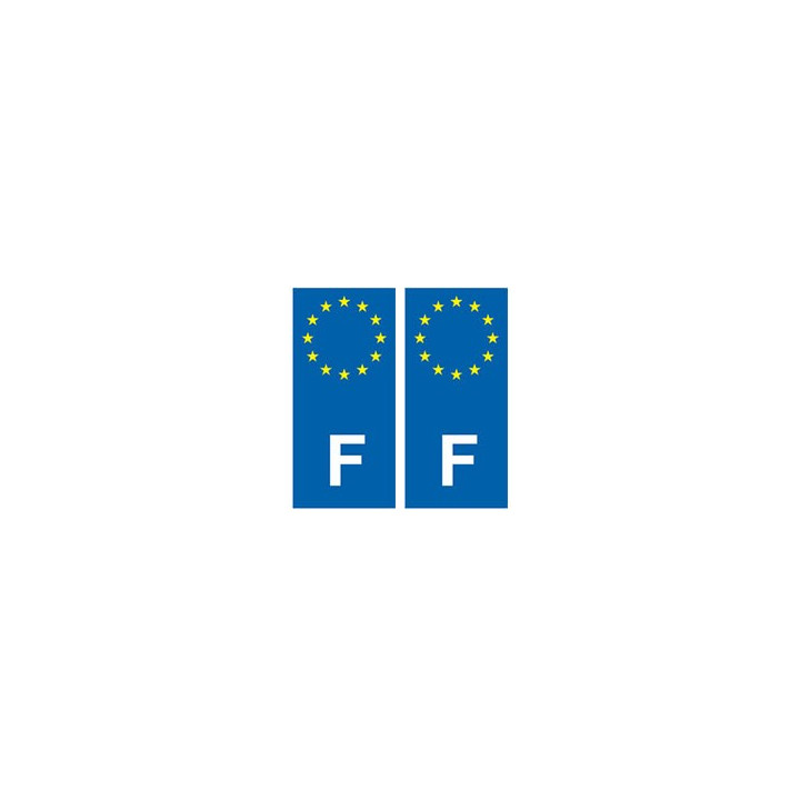 F Europe autocollant plaque
