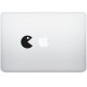 Pac-man pomme sticker adhesif pour mac apple