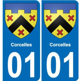01 Corcelles sticker plate registration city