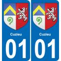 01 Cuzieu adesivo piastra di registrazione city