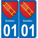 01 Échallon sticker plate registration city