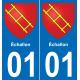 01 Échallon adesivo piastra di registrazione city