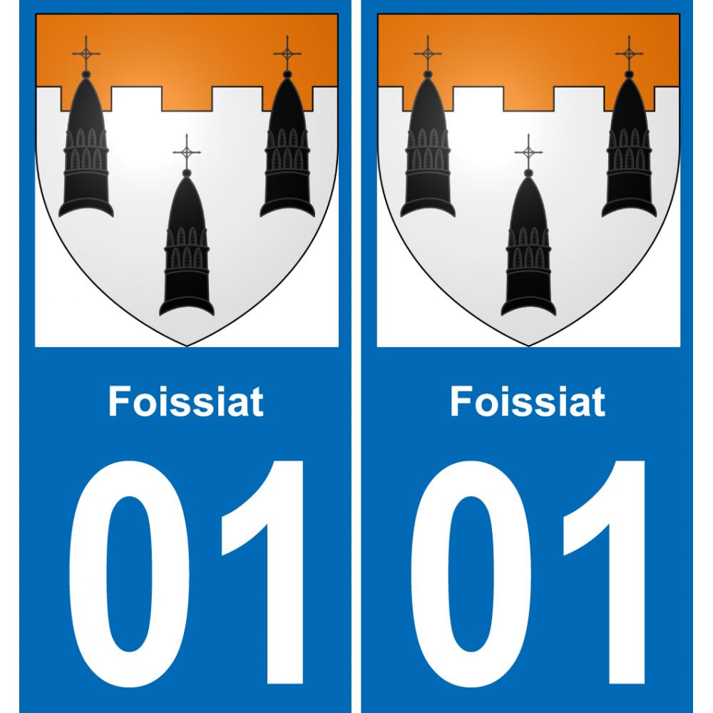 01 Pau autocollant sticker plaque immatriculation auto ville