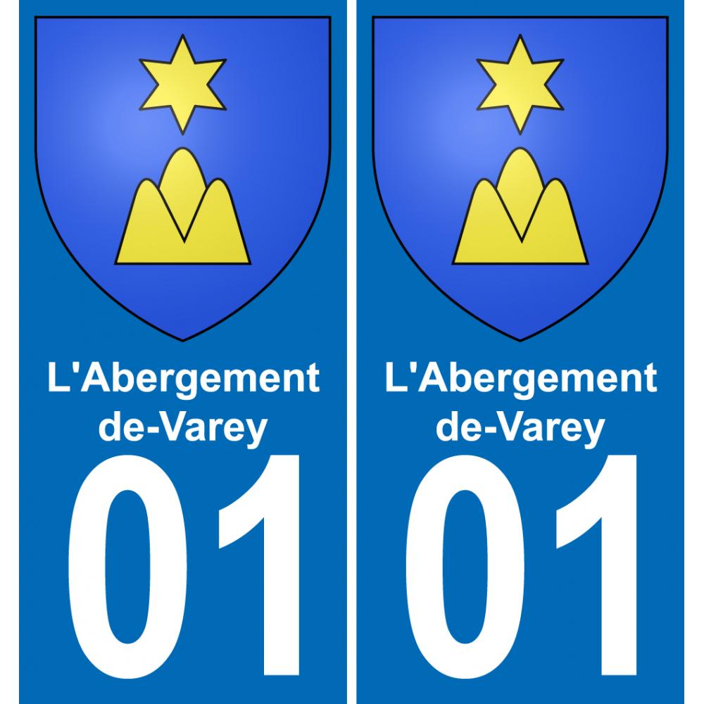01 L'Abergement-de-Varey placa etiqueta de registro de la ciudad