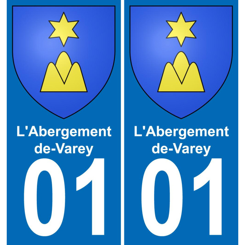 01 L'Abergement-de-Varey sticker plate registration city
