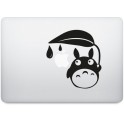 Totoro pomme sticker adhesif pour mac apple