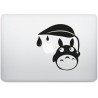 Totoro pomme sticker adhesif pour mac apple
