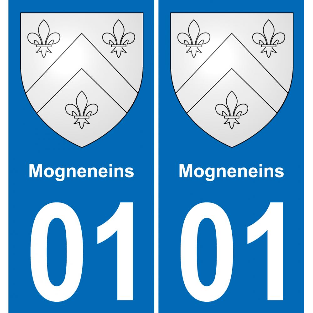 01 Mogneneins placa etiqueta de registro de la ciudad