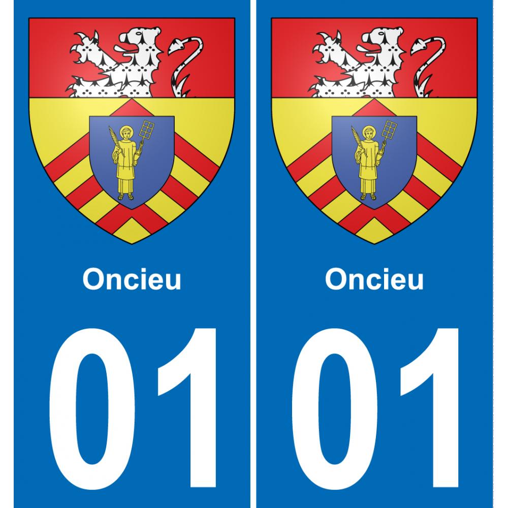 01 Oncieu-aufkleber plakette ez stadt