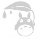 Totoro pomme sticker adhesif pour mac apple