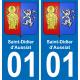 01 Pau autocollant sticker plaque immatriculation auto ville