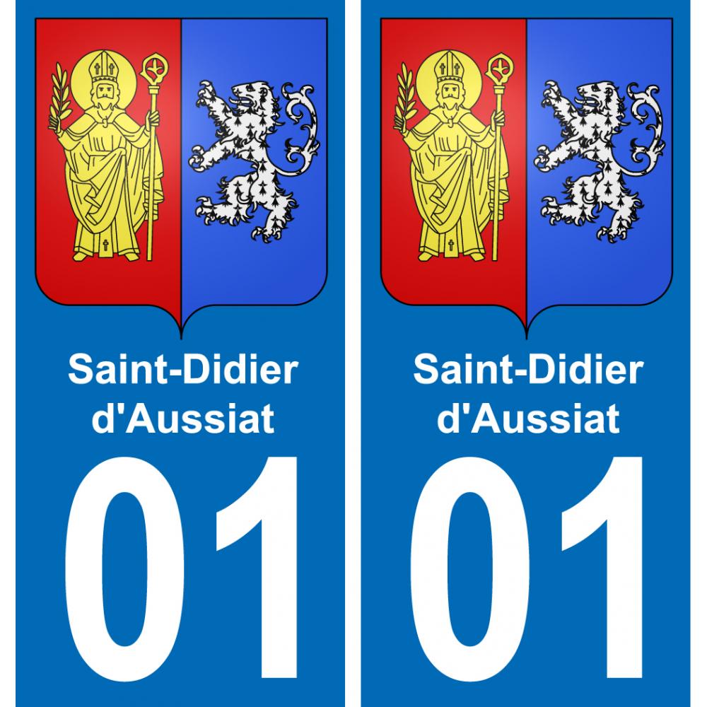 01 Saint-Didier-d'Aussiat adesivo piastra di registrazione city